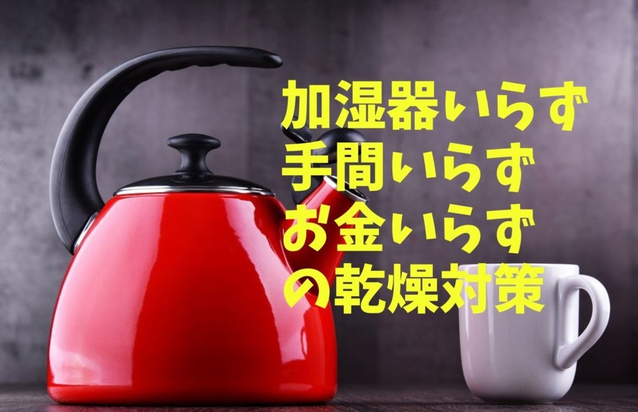 加湿器いらず、手間いらず、お金いらずの乾燥対策