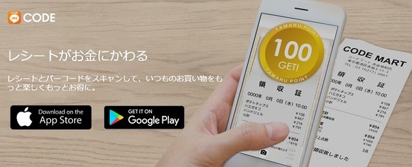 レシートがお金にかわるアプリ
