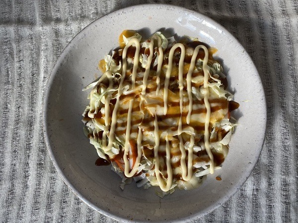 おもちのお好み焼き風