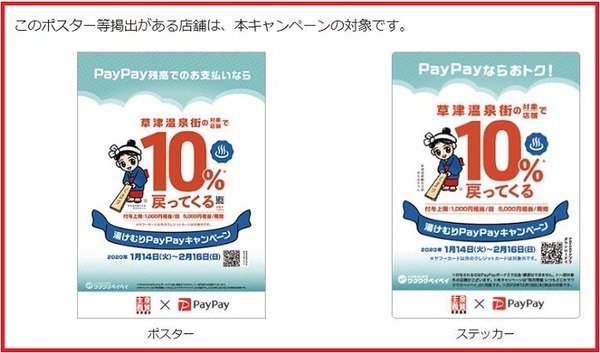 対象店舗のポスターとステッカー