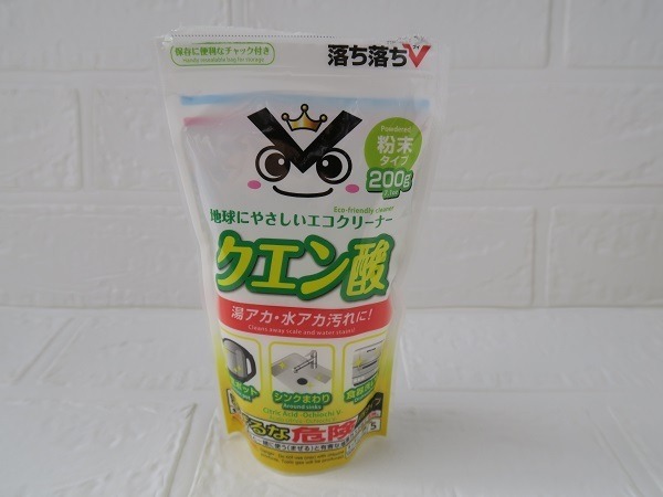 ダイソーのクエン酸表面