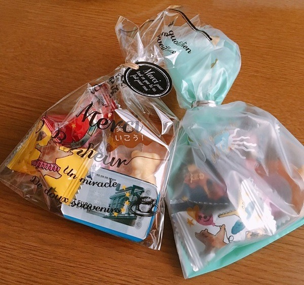 チョコレートを小分けラッピング