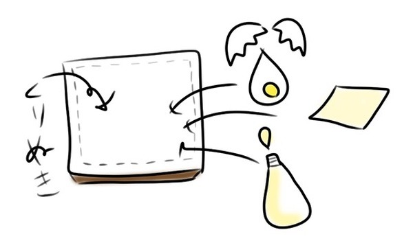 チーズイン目玉焼きトーストの絵