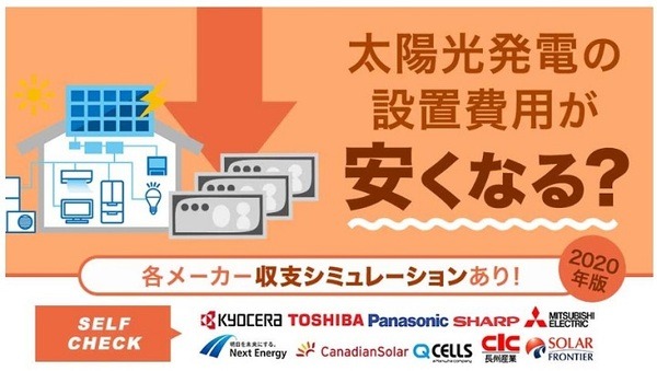 太陽光発電設置費用収支シミュレーション
