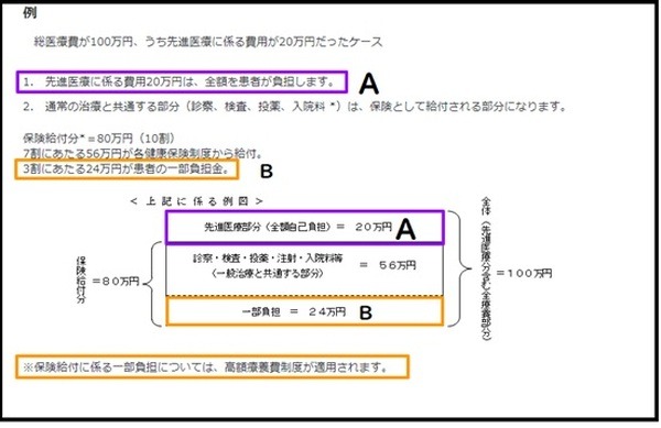 医療費の計算の例