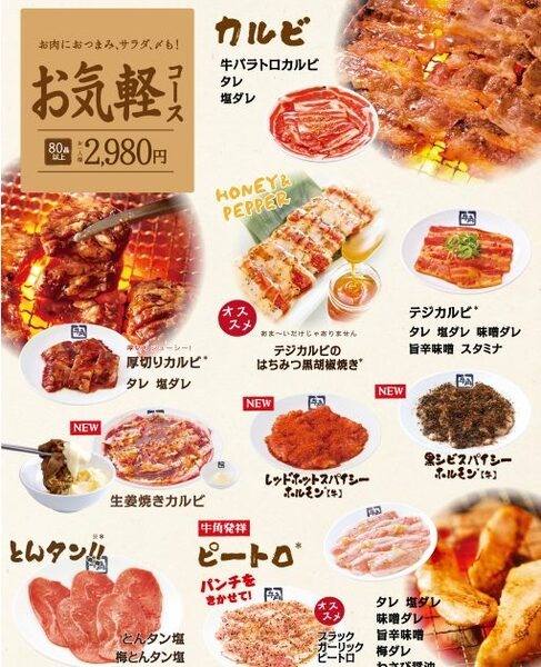 お気軽コースの詳細