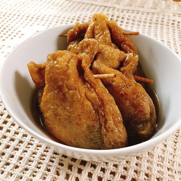 鶏肉入り餅巾着