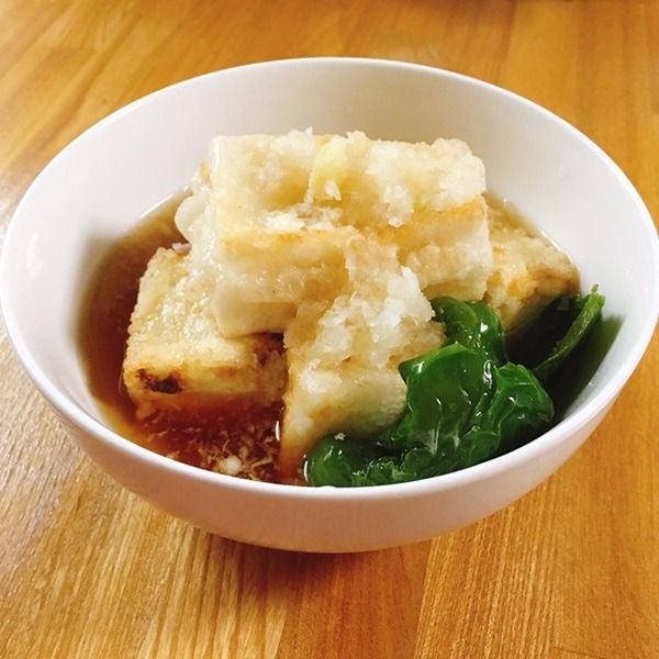 お餅と豆腐の揚げ出し