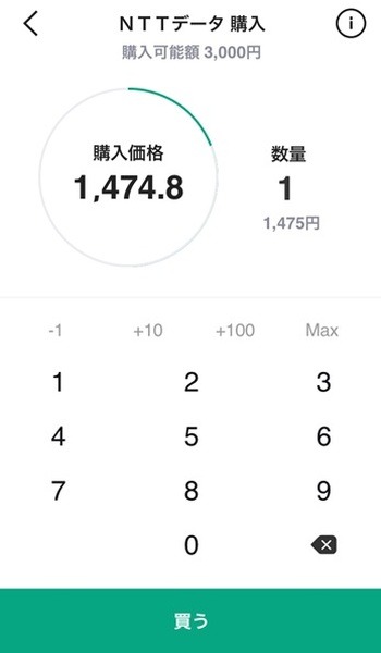 NTTデータを買ってみることにしました