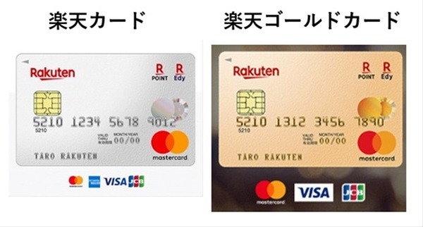 楽天カードと楽天ゴールドカード