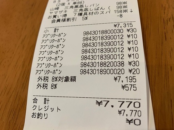値引きでお得に買い物