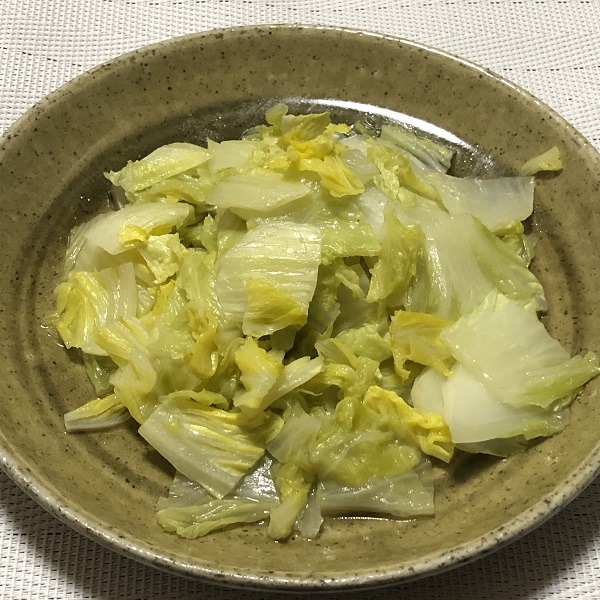 白菜の蒸し焼き