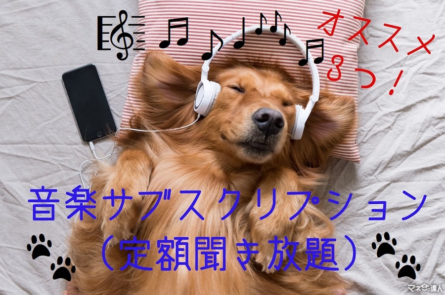 音楽サブスク（定額聞き放題）　音楽が欠かせない方へおススメ3サービスを紹介