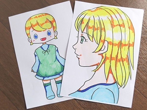 塗り絵をしてみた図
