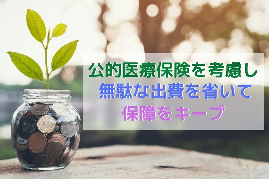 公的医療保険を考慮し無駄な出費を省いて保障をキープ