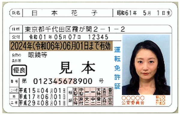 運転免許証の場合