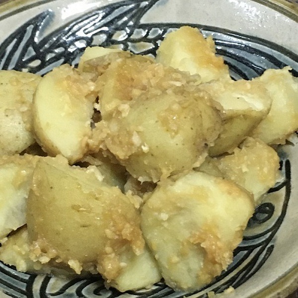 新じゃがのみそ炒め