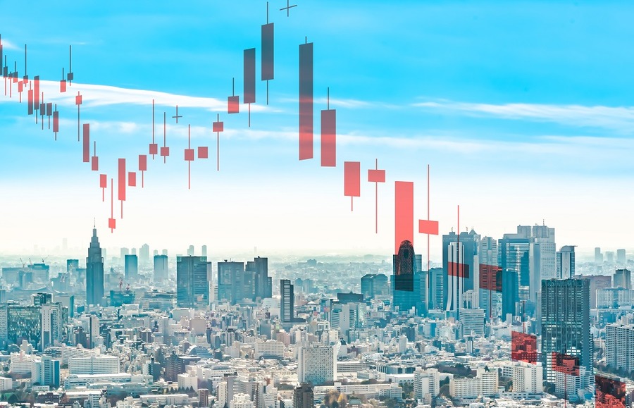 急落する日経平均