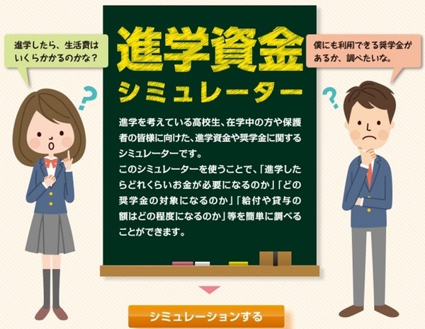 進学資金シミュレーション