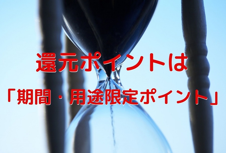 還元ポイントは「期間・用途限定ポイント」
