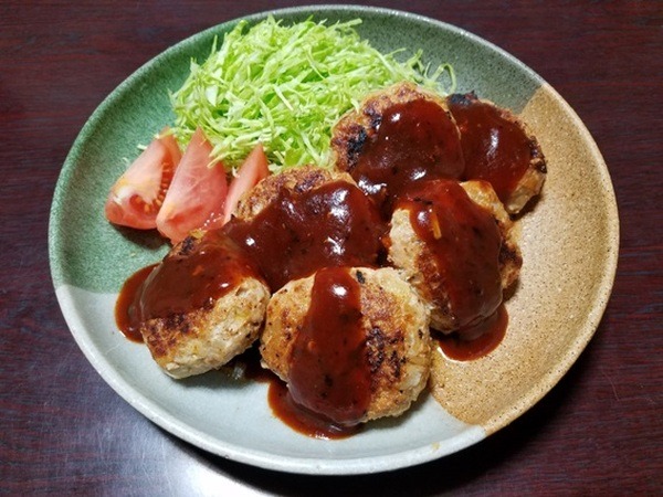 もやしハンバーグ