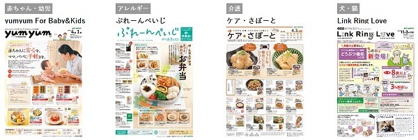 子育てや介護やペットに特化したカタログ