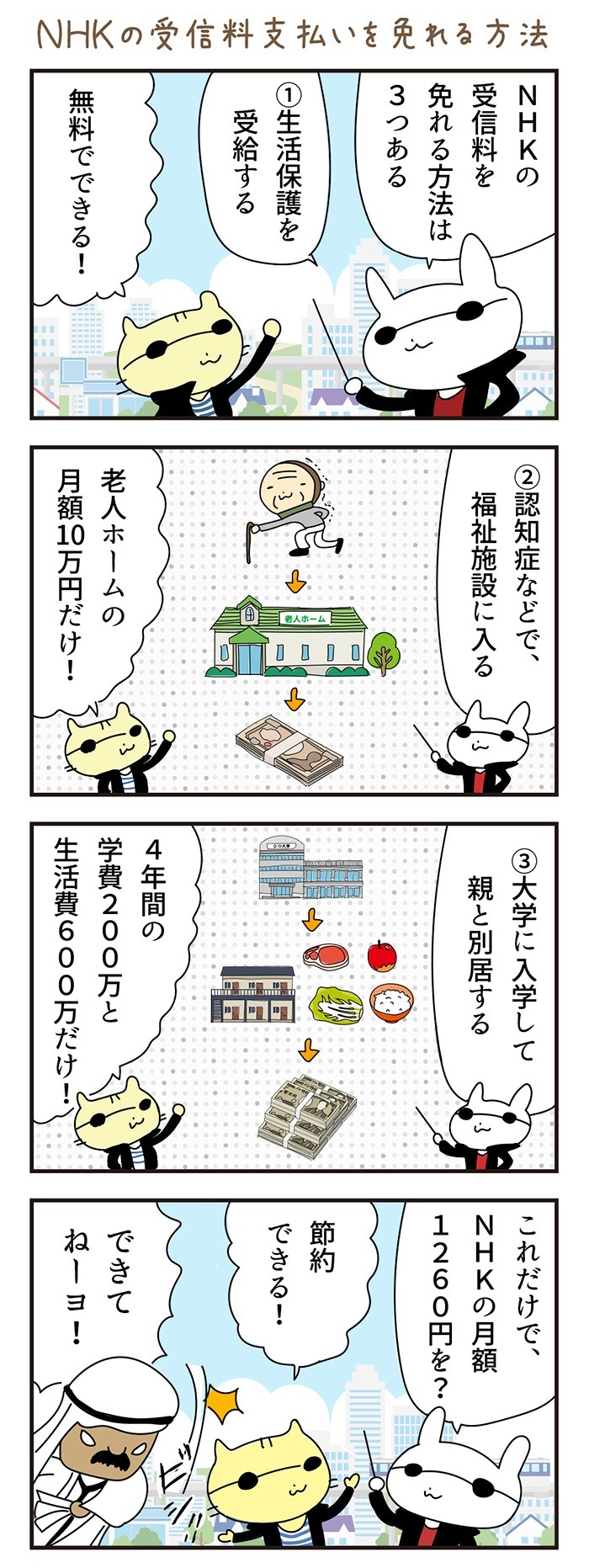 NHKの受信料支払いを免れる方法