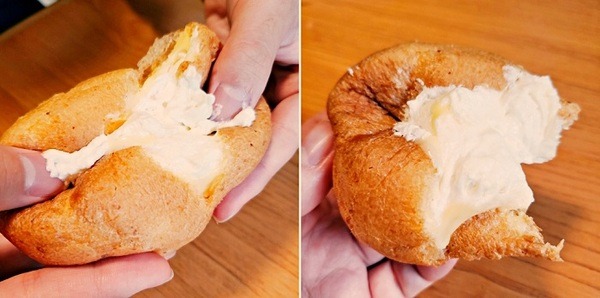 ミルク感の風味が楽しめるホイップクリームとバニラの風味がしっかりと口のなかに広がる濃厚なカスタードクリームのダブルクリーム仕立て