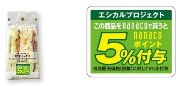 【5/11より】期限間近の商品をnanacoで買うと5％還元される