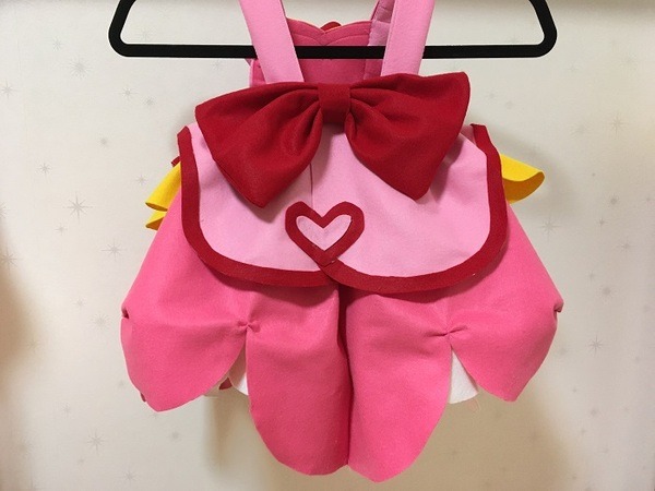 手作りプリキュア衣装・後ろ姿