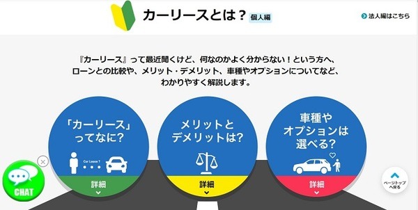 オリックスのカーリースオンライン