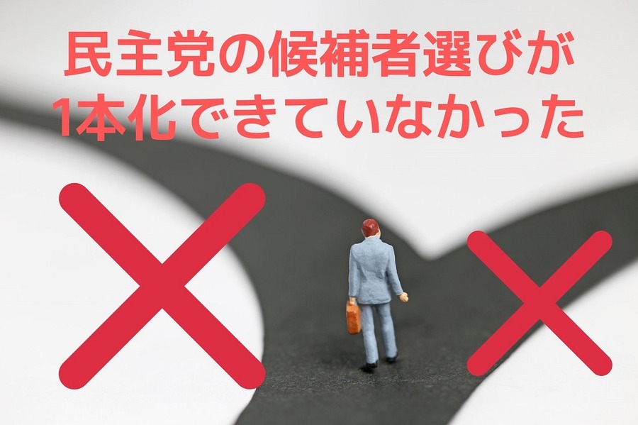 民主党の候補者選びが1本化できていなかった
