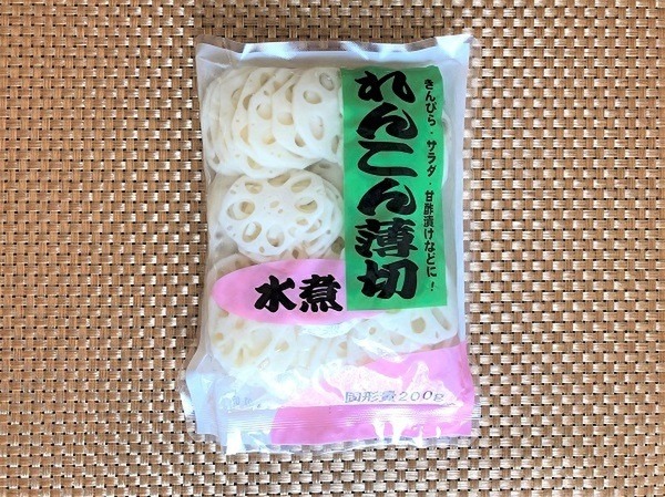 天ぷらにも最適なれんこんの水煮