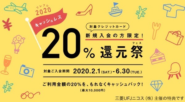 三菱UFJニコス20％還元祭り
