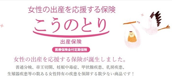 出産特化型保険「こうのとり」