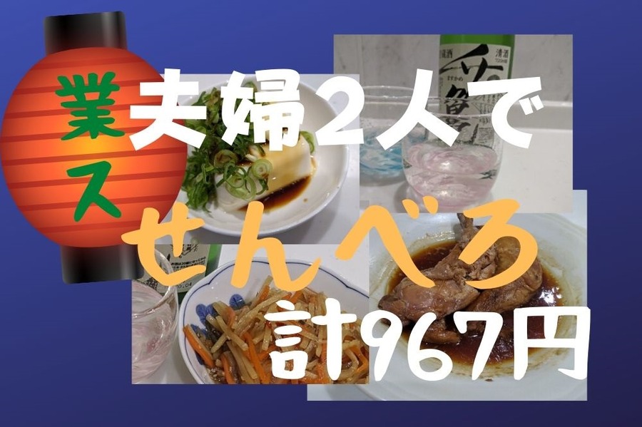 業スの夫婦でせんべろ・居酒屋編