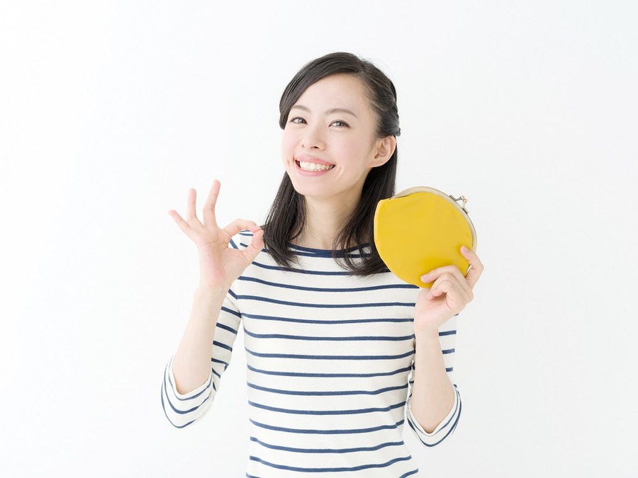 お財布・OK・女性