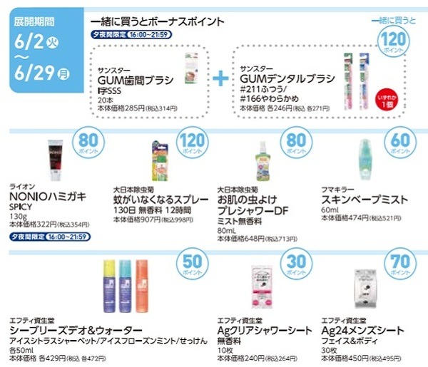 ローソンのポンタボーナス対象商品