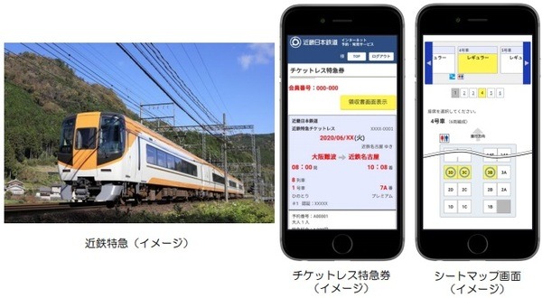 近鉄特急とチケットレス特急券