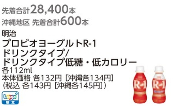 ロッピー限定の商品、今回は明治のプロビオヨーグルト