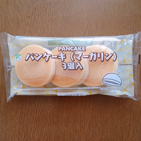 パンケーキ（マーガリン）のパッケージ