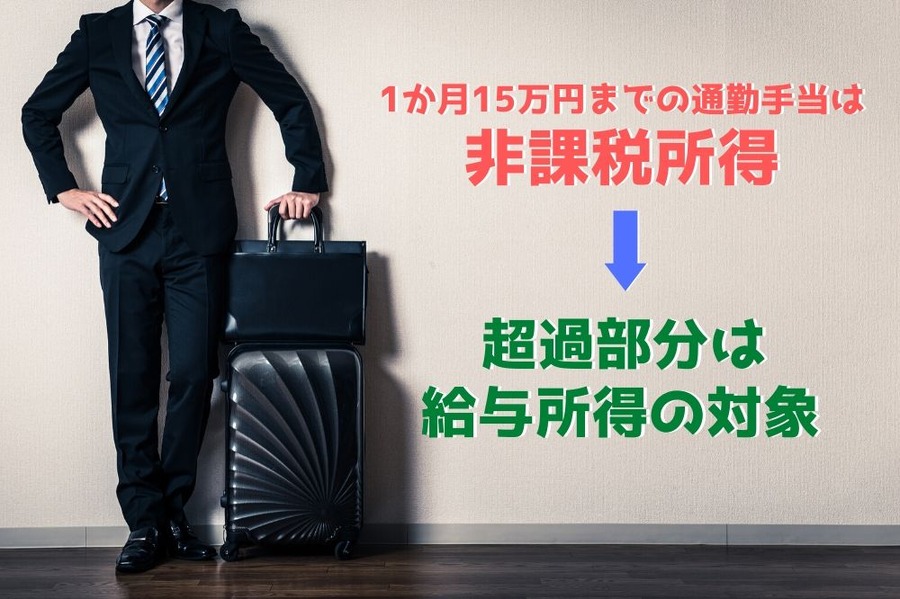 会社から支給される出張費や通勤手当も所得税は課されない