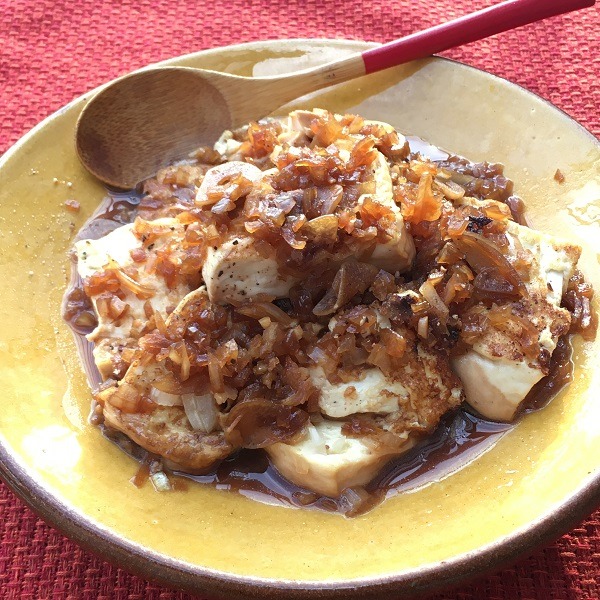 豆腐の簡単レシピの豆腐ステーキ