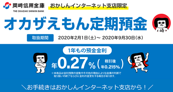 オカザえもん定期預金