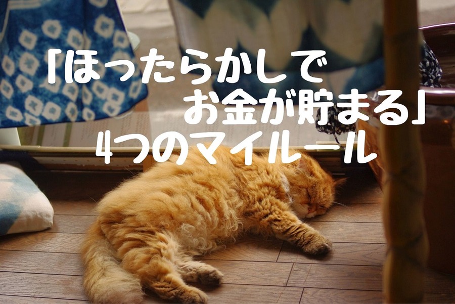「ほったらかしでお金が貯まる」4つのマイルール