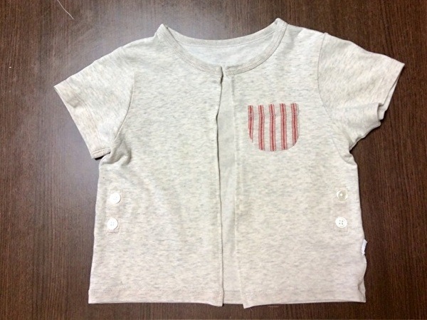 切ったところを3つ折り