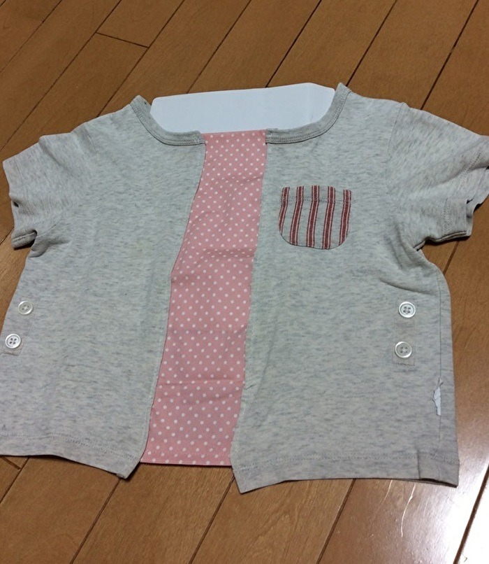  後ろも同様に縫って完