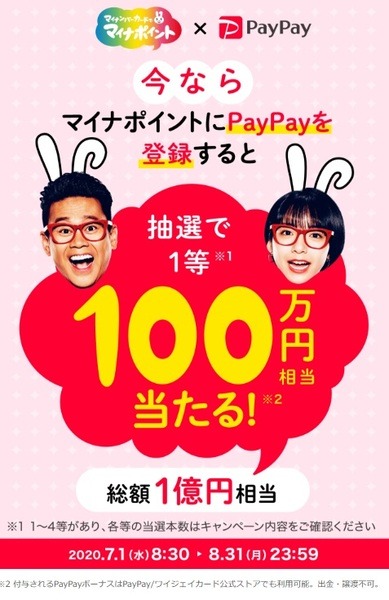 PayPayのマイナポイント追加特典（抽選）