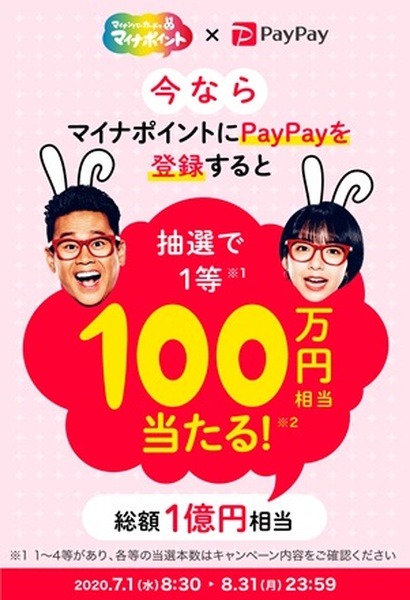 マイナポイントペイペイジャンボキャンペーン