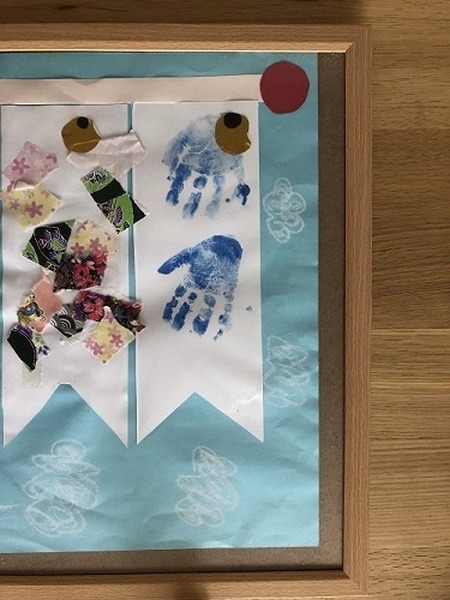 子供の工作を飾る